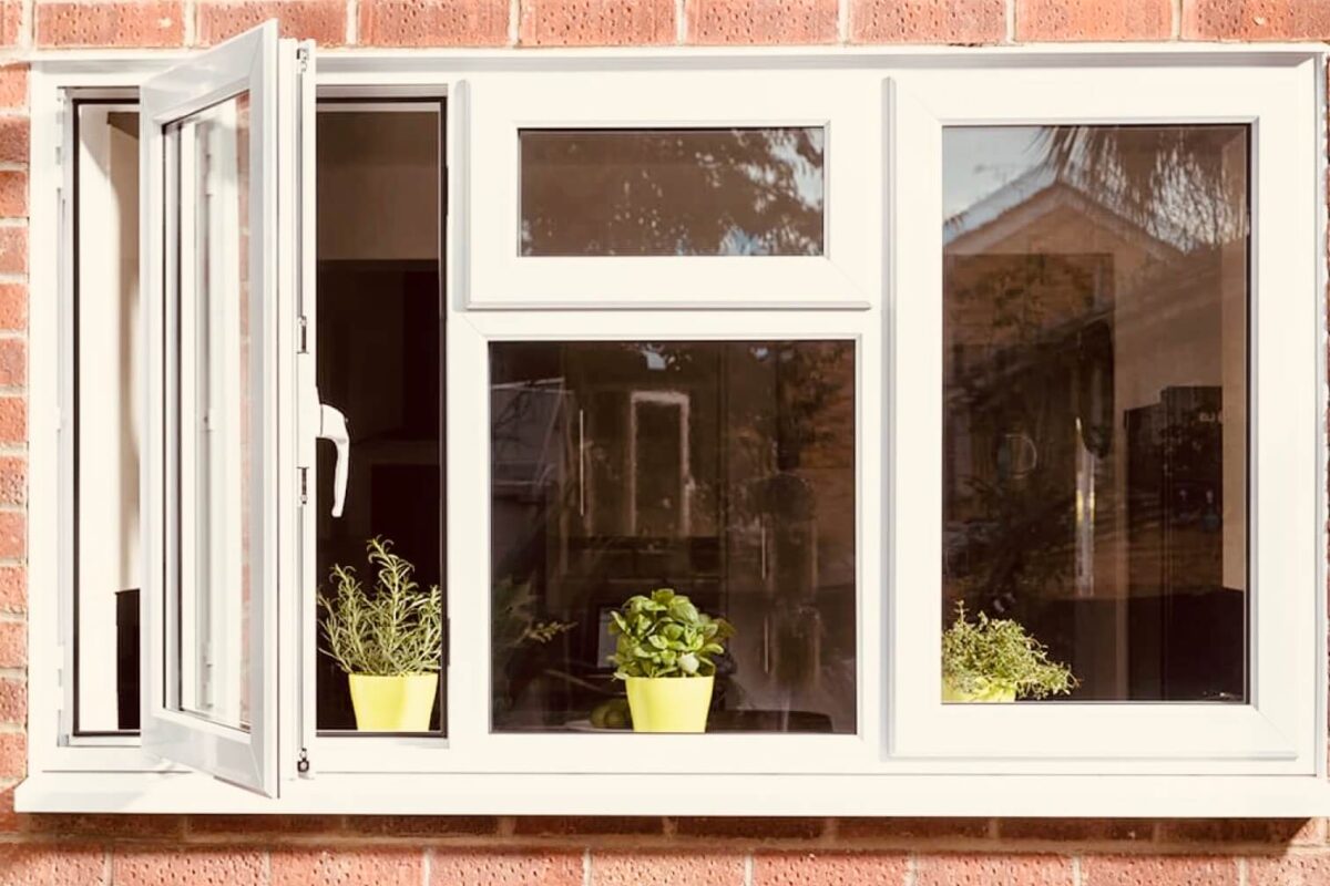 Illustration of common standard upvc window seen on houses everywhere