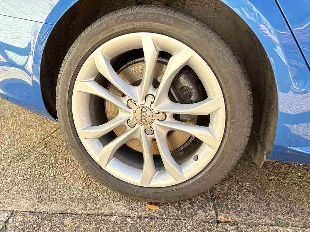 Rear offside alloy wheel